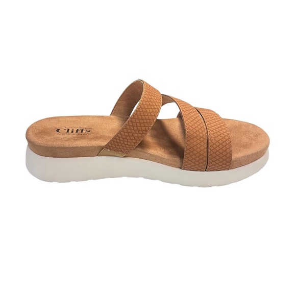 Cliffs by White Mountain Optimum Women's Slide Sandal Tan 11 M - Picture 3 of 7